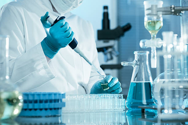 laboratory technician at the work.